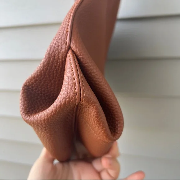 Montana West Vegan Leather Large Tote Satchel Bag Brown - Picture 5 of 14